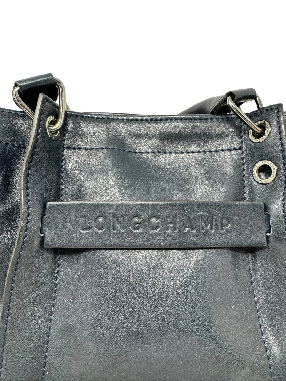 Longchamp Medium 3D Satchel Navy - Picture 2 of 11